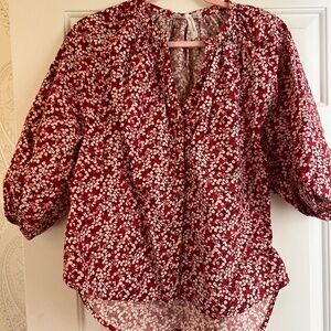Apiece apart red patterned top